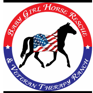 Baby Girl Horse rescue & Veteran Therapy Ranch Logo