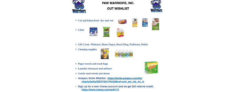 Paw Warriors, Inc.