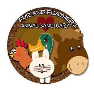 Fur and feathers animal sanctuary Logo