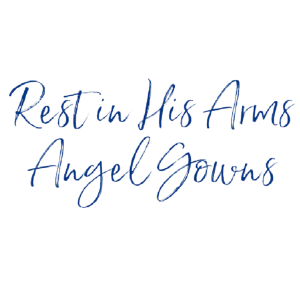 Rest in His Arms Angel Gowns Logo