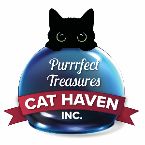 Purrrfect Treasures Cat Haven Logo