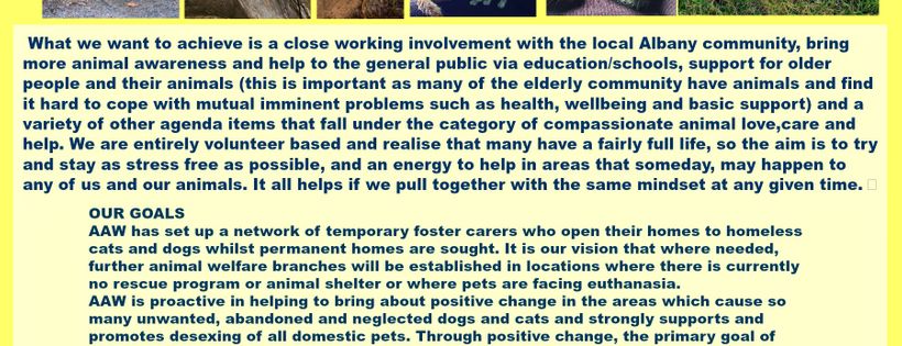 Albany Animal Welfare Inc