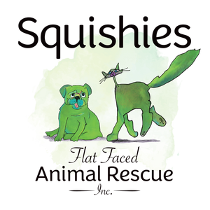 Squishies Flat Faced Animal Rescue Incorporated Logo