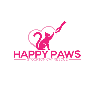 Happy Paws Stockton Cat Rescue Logo