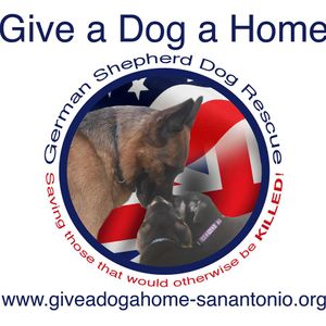 Give a Dog a Home, German Shepherd Dog Rescue Logo