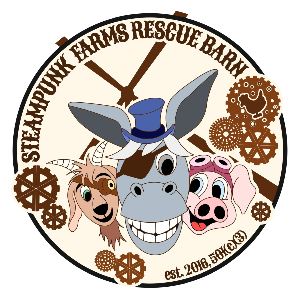Steampunk Farms Rescue Barn Logo