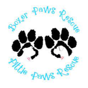 Boxer Paws Rescue Pittie Paws Rescue Logo