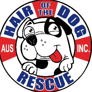 Aus. Hair of the Dog Rescue Inc Logo